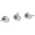 Watermark 22-WTR3-TIB Titanium Wall Mounted 3-Valve Shower Trim