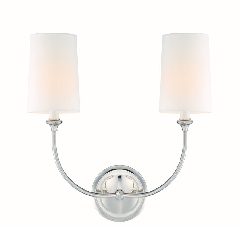 Crystorama 2242 Libby Langdon for Crystorama Sylvan 2 Light Sconce