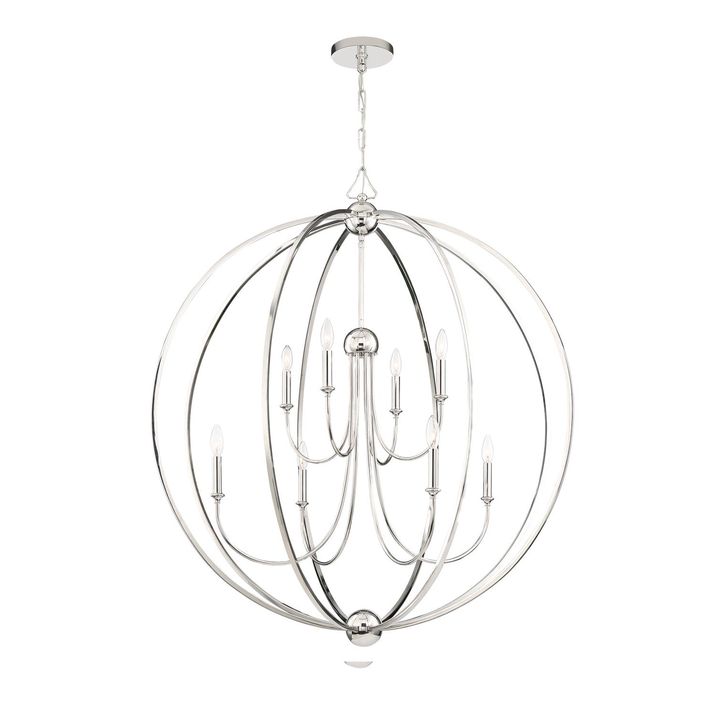 Crystorama 2246_NOSHADE Libby Langdon for Crystorama Sylvan 8 Light Chandelier