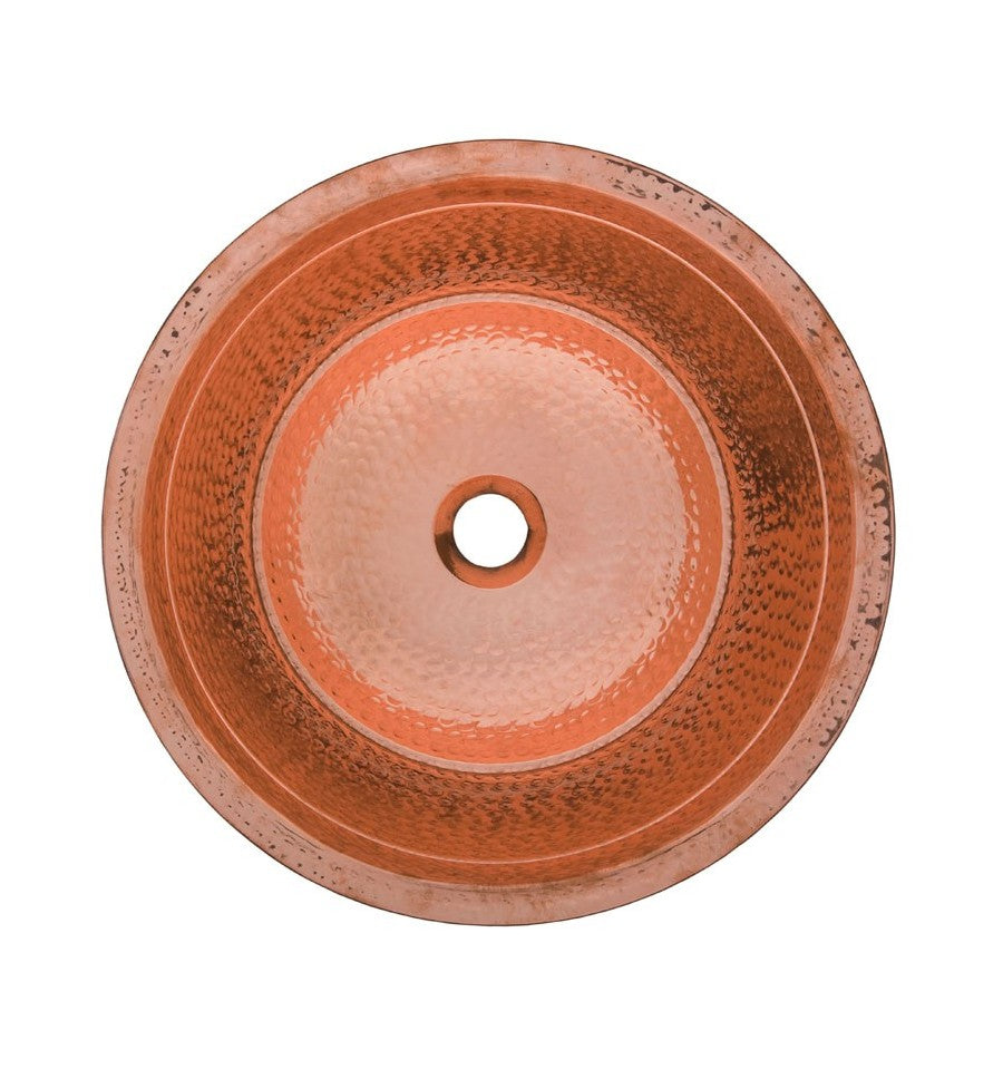 Thompson Traders 23-1222-C Rennovations Bath Murano Round copper / glass mosaic Polished Copper and Oil Rubbed Bronze