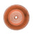 Thompson Traders 23-1222-C Rennovations Bath Murano Round copper / glass mosaic Polished Copper and Oil Rubbed Bronze