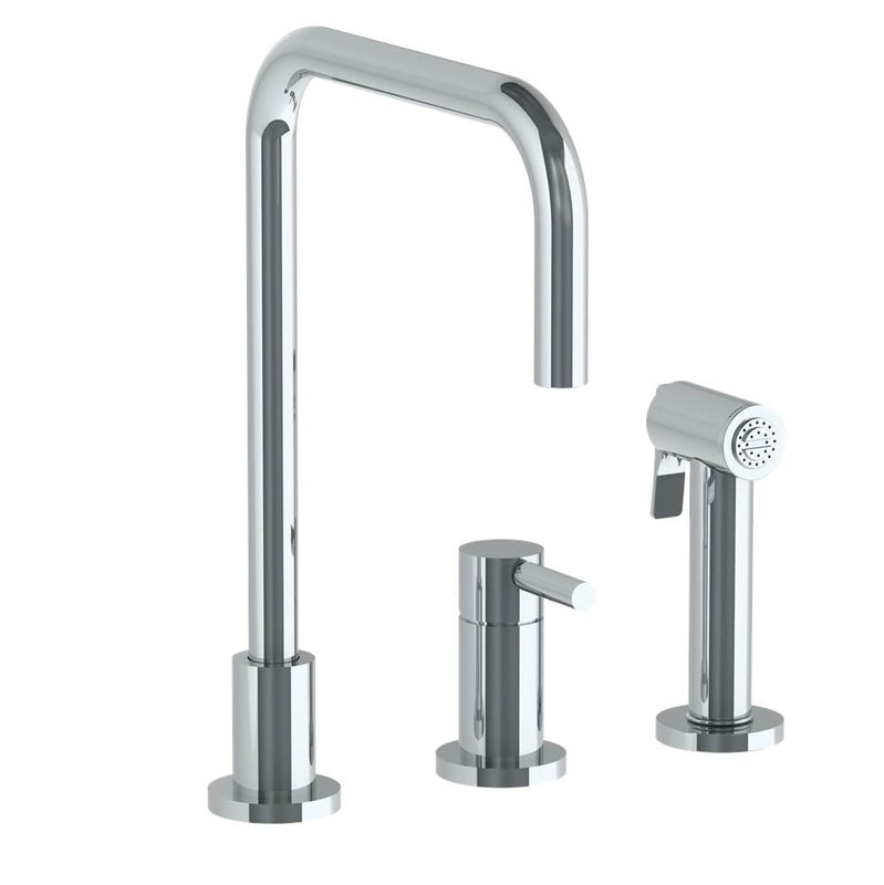 Watermark 23-7.1.3A-L8V Deck Mounted 3 Hole Square Top Kitchen Set - Includes Side Spray - Parent