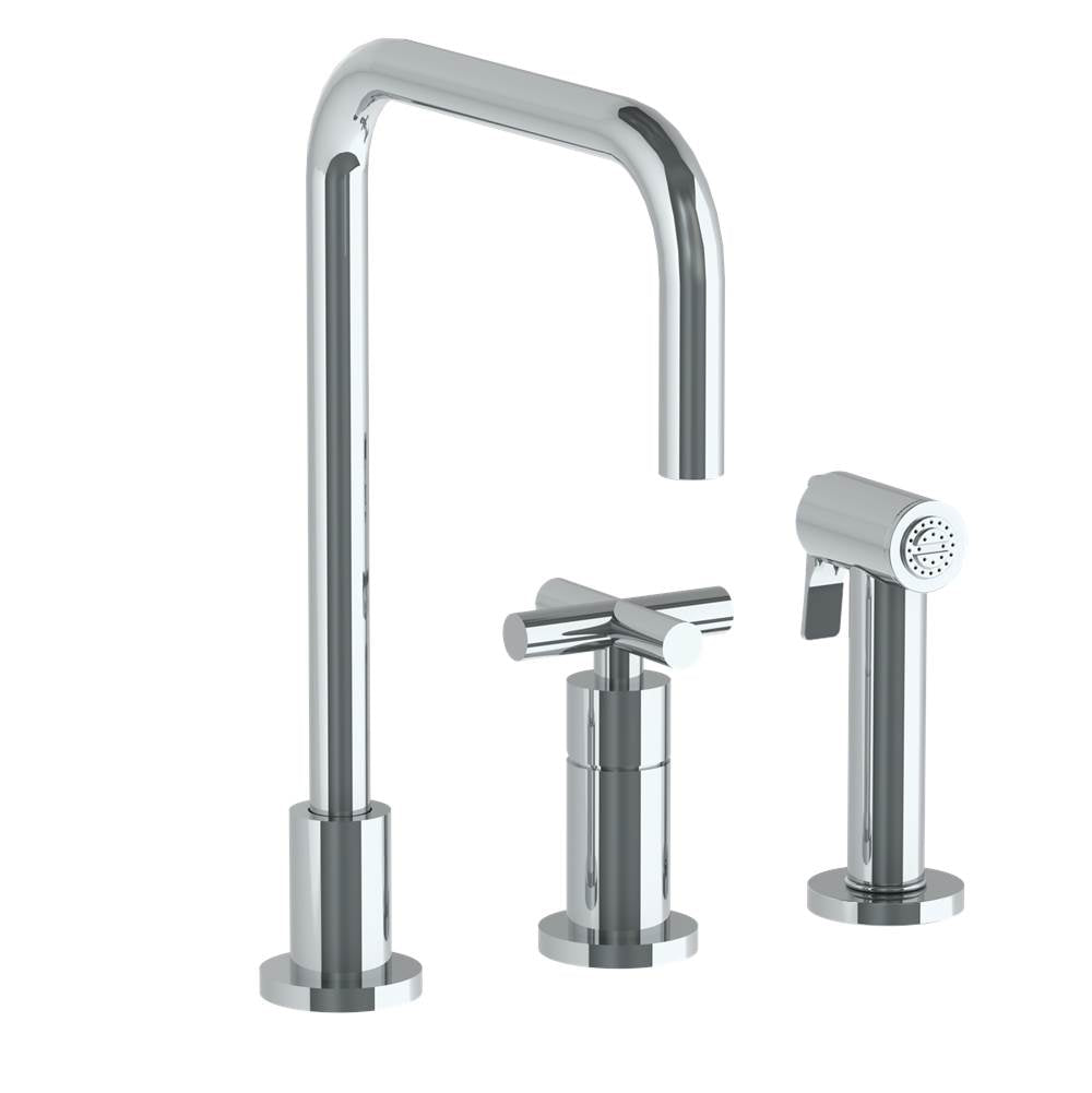 Watermark 23-7.1.3A-L9V Deck Mounted 3 Hole Square Top Kitchen Set - Includes Side Spray - Parent
