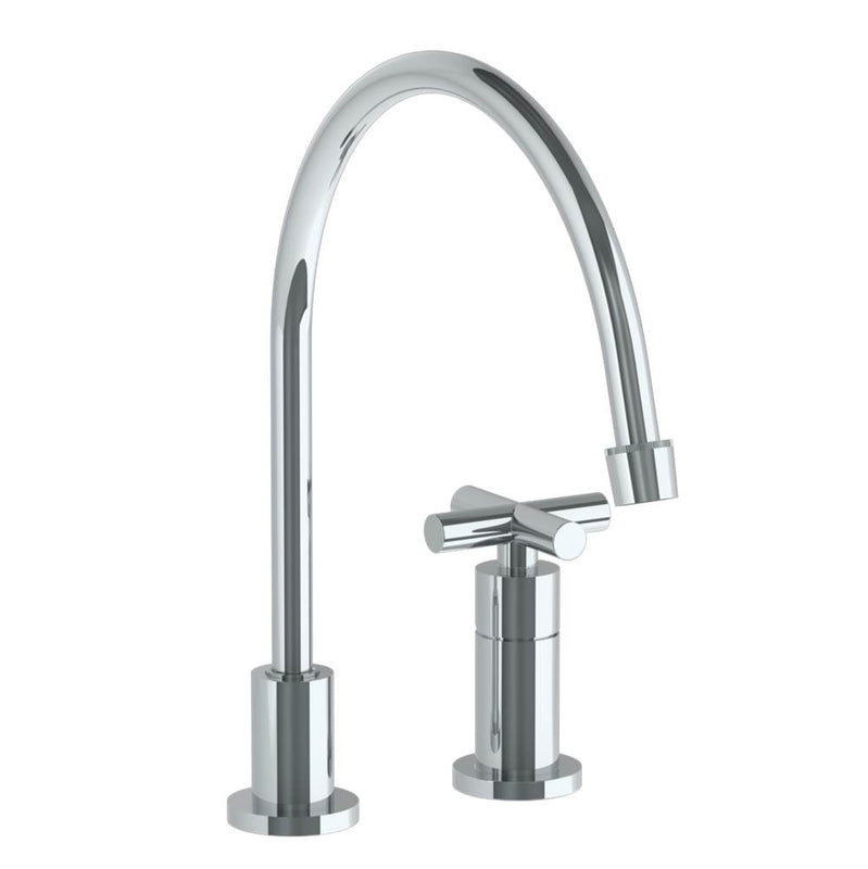 Watermark 23-7.1.3EG-L9V Deck Mounted 2 Hole Extended Gooseneck Kitchen Faucet - Parent