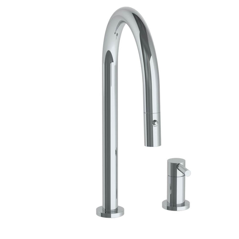 Watermark 23-7.1.3PG2-L8V Deck Mounted 2 Hole Gooseneck Kitchen Faucet With Pull Down Spray - Parent