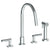 Watermark 23-7.1G-L8 Loft 2.0 Deck Mounted 4 Hole Gooseneck Kitchen Set - Includes Side Spray