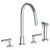 Watermark 23-7.1G-L8 Loft 2.0 Deck Mounted 4 Hole Gooseneck Kitchen Set - Includes Side Spray