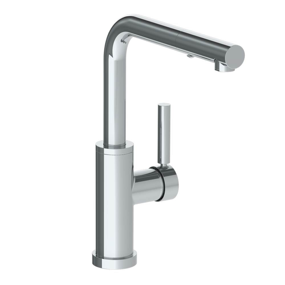 Watermark 23-7.3P3-L8 Deck Mounted 1 Hole Square Top Kitchen Faucet With Pull Out Spray -Low Spout - Parent