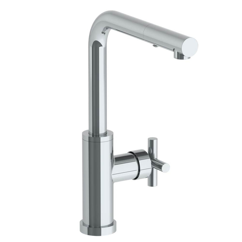Watermark 23-7.3P3-L9 Deck Mounted 1 Hole Square Top Kitchen Faucet With Pull Out Spray -Low Spout - Parent