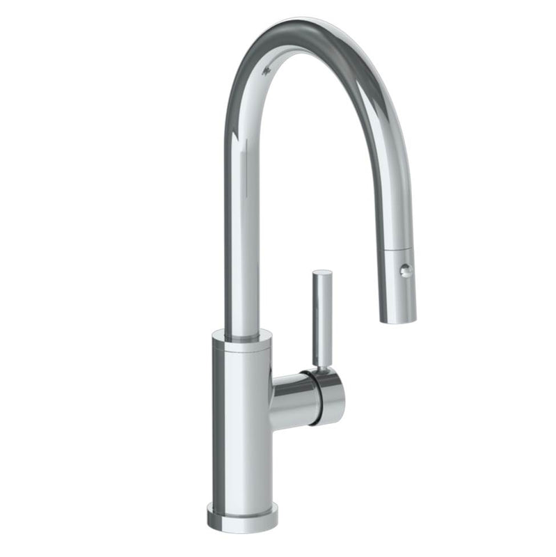 Watermark 23-7.3PG4-L8 Deck Mounted 1 Hole Gooseneck Kitchen Faucet With Pull Down Spray - Low Spout - Parent