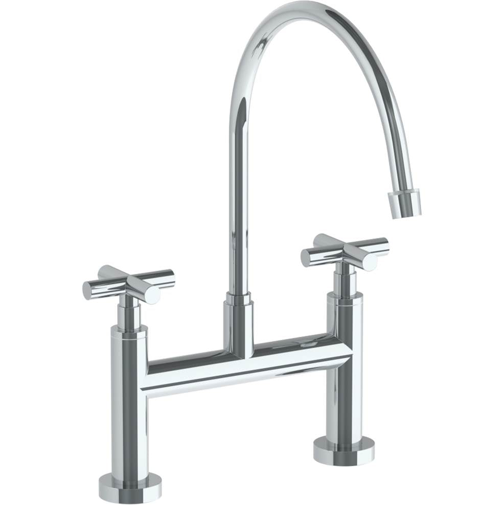 Watermark 23-7.5EG-L9 Loft 2.0 Deck Mounted Bridge Extended Gooseneck Kitchen Faucet