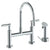 Watermark 23-7.65G-L8 Loft 2.0 Deck Mounted Bridge Gooseneck Kitchen Faucet With Independent Side Spray