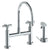 Watermark 23-7.65G-L9 Loft 2.0 Deck Mounted Bridge Gooseneck Kitchen Faucet With Independent Side Spray