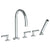Watermark 23-8.1-L8 Loft 2.0 Deck Mounted 5 Hole Gooseneck Bath Set