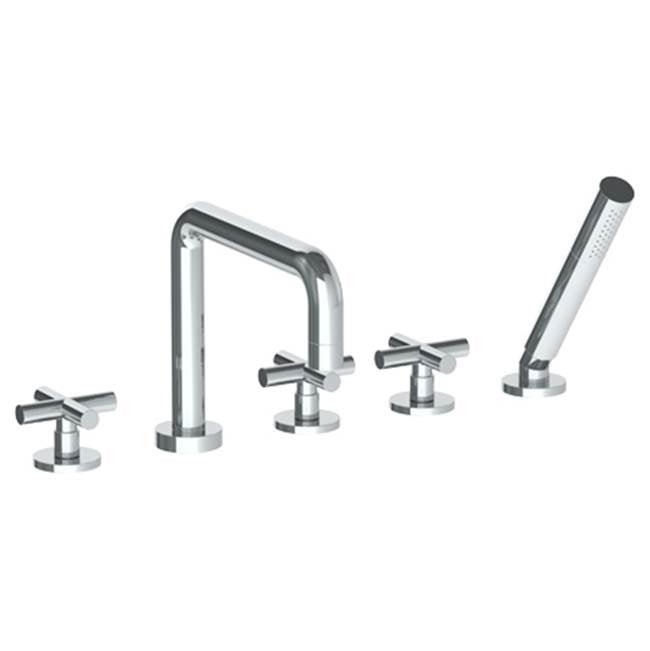 Watermark 23-8.26.1-L9 Loft 2.0 Deck Mounted 5 Hole Square Bath Set - Parent