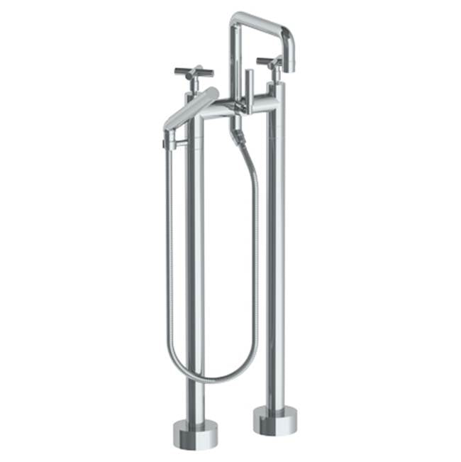 Watermark 23-8.26.3-L9 Loft 2.0 Floor Standing Bath Set With Square Spout & Slim Hand Shower