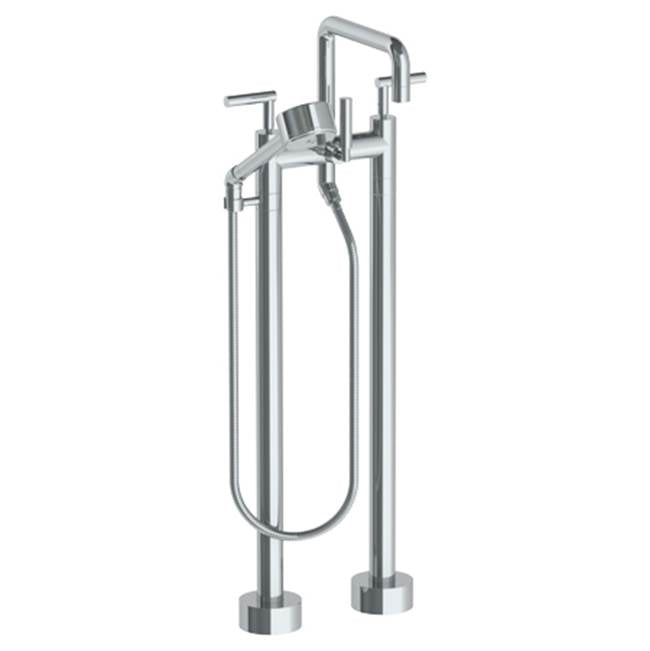 Watermark 23-8.26.3V-L8 Loft 2.0 Floor Standing Bath Set With Square Spout & Volume Hand Shower