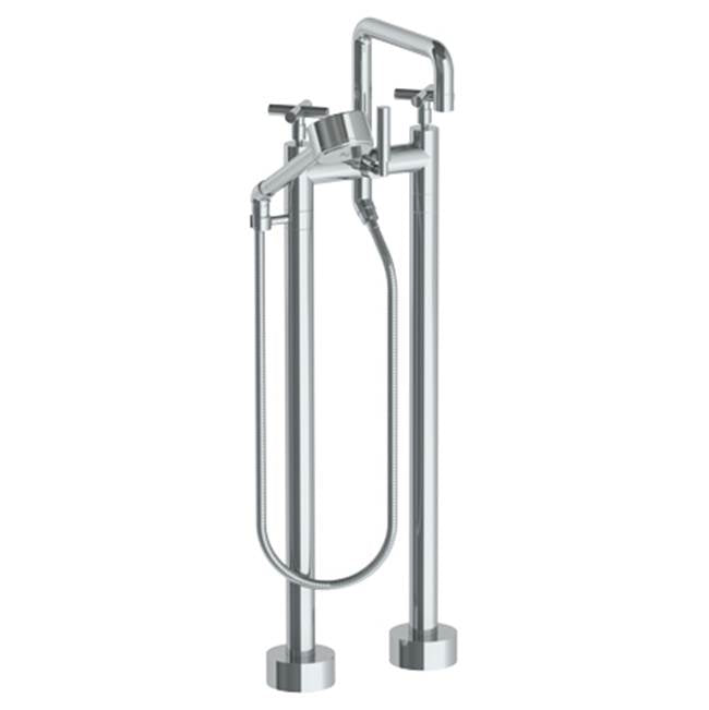 Watermark 23-8.26.3V-L9 Loft 2.0 Floor Standing Bath Set With Square Spout & Volume Hand Shower