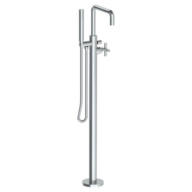Watermark 23-8.8-L9 Loft 2.0 Single Hole Floor Standing Square Bath Set With Hand Shower