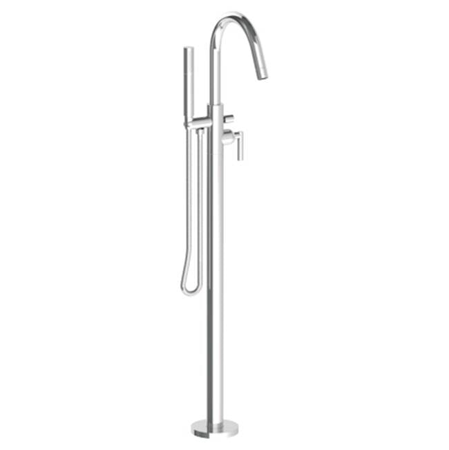 Watermark 23-8.8G-L8 Loft 2.0 Single Hole Floor Standing Gooseneck Bath Set With Hand Shower