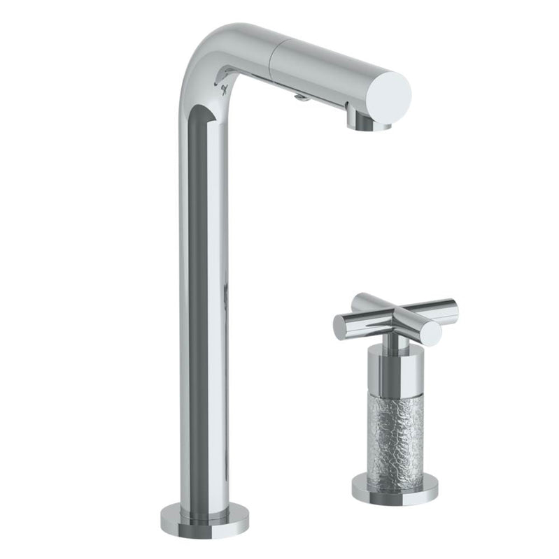 Watermark 23-9.1.3P1-L9V Deck Mounted 2 Hole Square Top Prep Faucet With Pull Out Spray - Parent