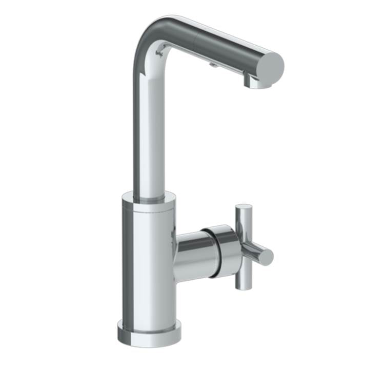 Watermark 23-9.3P1-L9 Deck Mounted 1 Hole Square Top Prep Faucet With Pull Out Spray - Parent