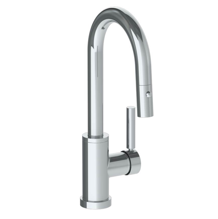 Watermark 23-9.3PG2-L8 Deck Mounted 1 Hole Gooseneck Prep Faucet With Pull Down Spray - Parent