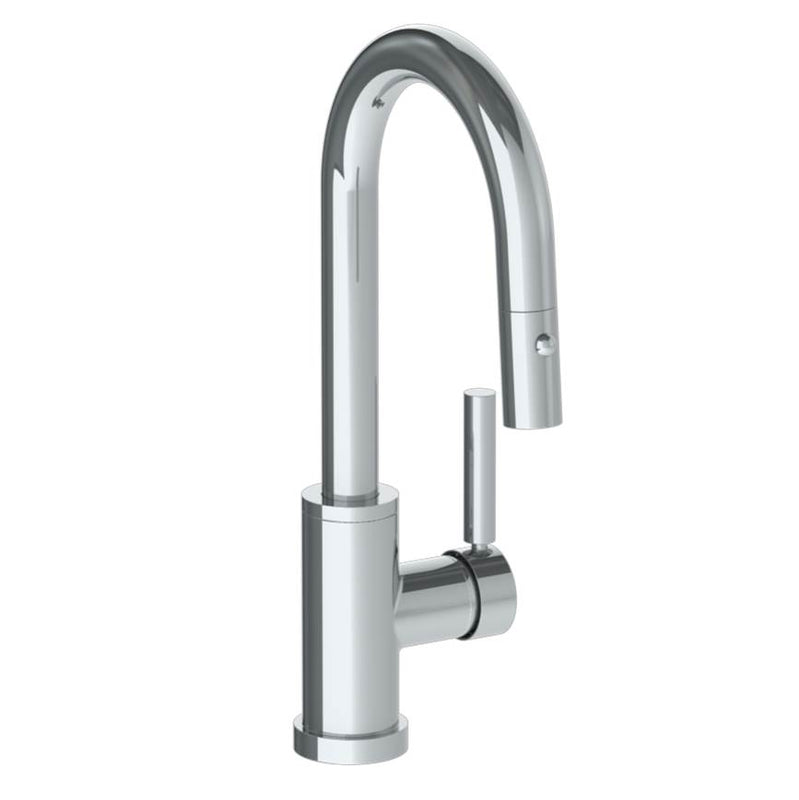 Watermark 23-9.3PG2-L8 Deck Mounted 1 Hole Gooseneck Prep Faucet With Pull Down Spray - Parent