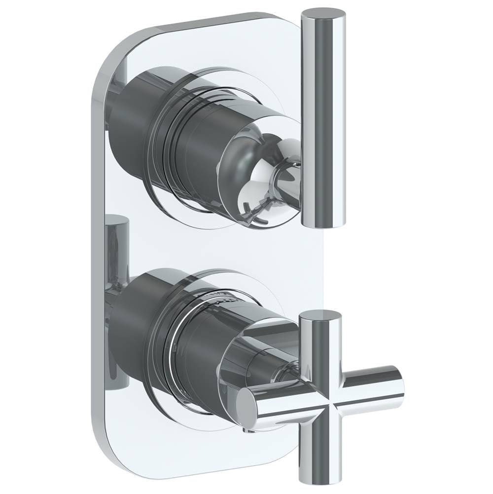 Watermark 23-T25-L8 Loft 2.0 Wall Mounted Mini Thermostatic Shower Trim With Built-In Control 3-1/2" X 6-1/4". - Parent
