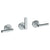 Watermark 23-WTR3-L8 Loft 2.0 Wall Mounted 3-Valve Shower Trim