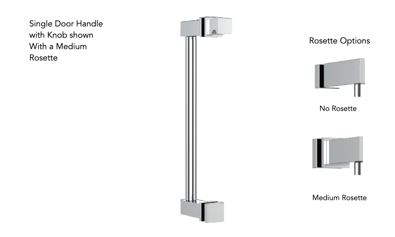 Neelnox ART-SDKN18-NR Arte 18 Single Door Handle With Knob No Rosette - Parent