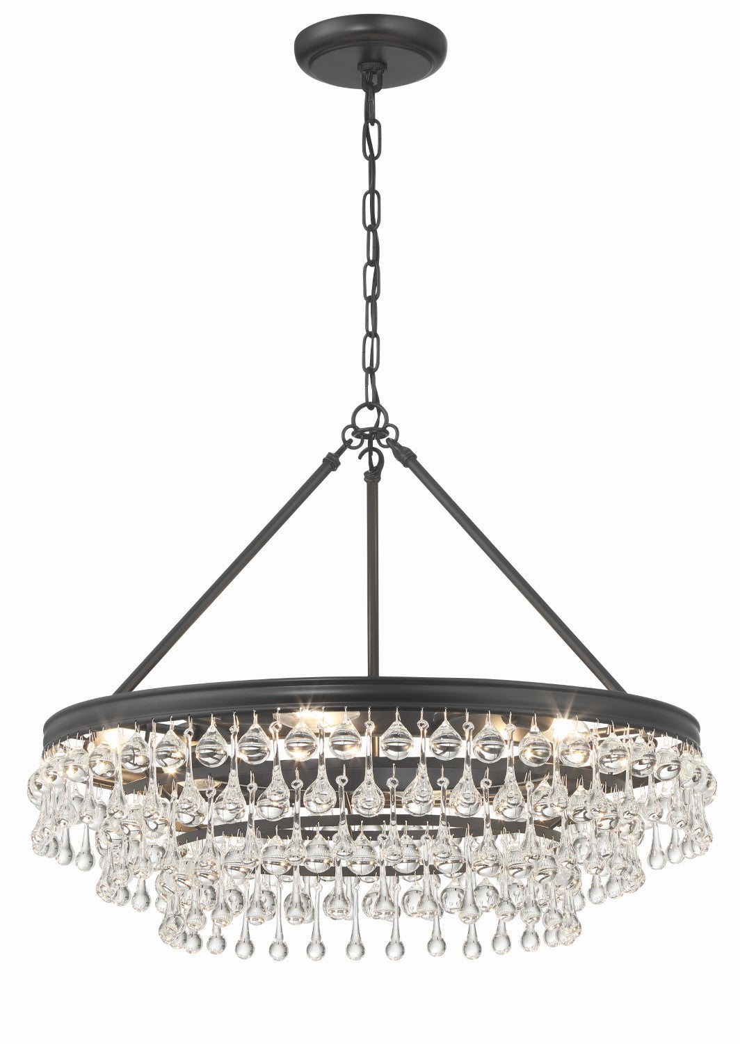 Crystorama 237 Calypso 6 Light Chandelier