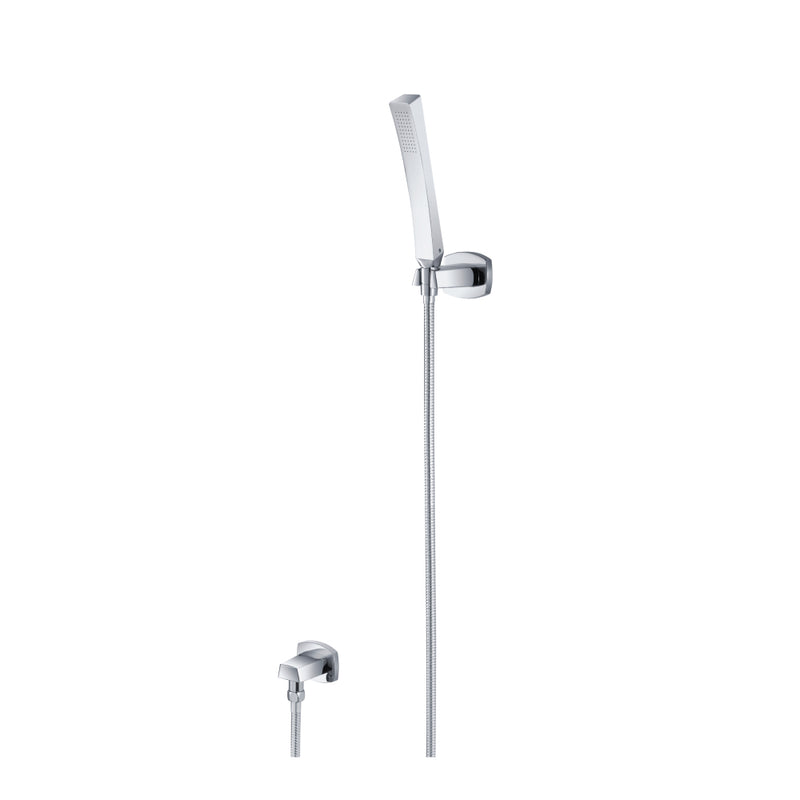 Flusso Serie 240 240.1006 Hand Shower Set With Wall Elbow, Holder and Hose