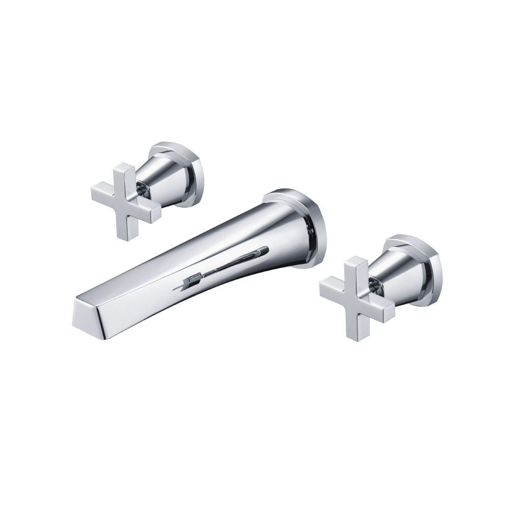 Flusso Serie 240 240.1950 Two Handle Wall Mounted Bathroom Faucet