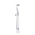 Flusso 240.2016 Hand Shower Set with Slide Bar, Integrated Elbow & Hose