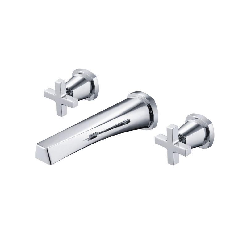 Flusso Serie 240 240.2450 Two Handle Wall Mounted Tub Filler