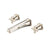 Flusso Serie 240 240.2450 Two Handle Wall Mounted Tub Filler