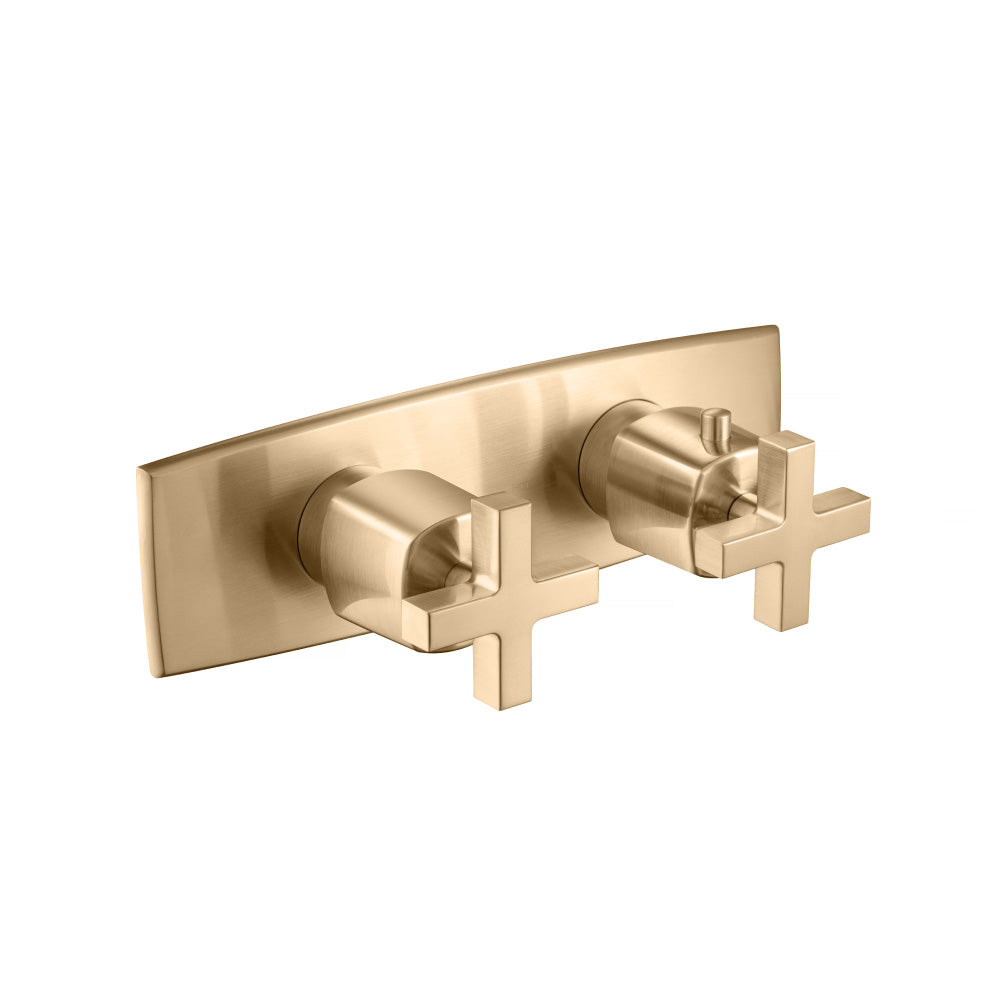 Flusso Serie 240 240.2705 3/4" Horizontal Thermostatic Shower Valve & Trim - 3 Output - Parent