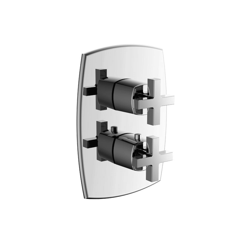 Flusso Serie 240 240.4101 3/4" Thermostatic Shower Valve & Trim - 1 Output
