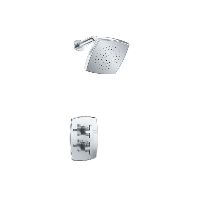 Flusso Serie 240 240.7000 Single Output Shower Set With Shower Head And Arm