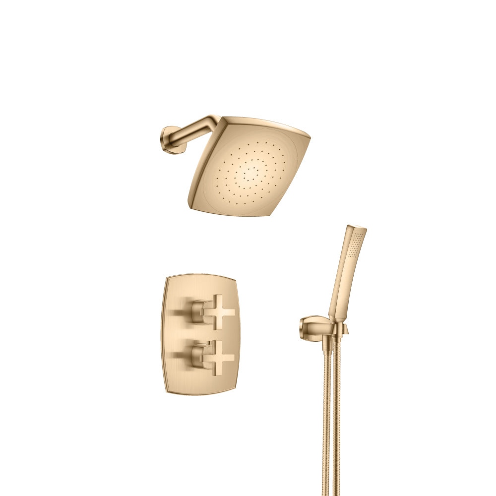 Flusso Serie 240 240.7050 Two Output Shower Set With Shower Head And Hand Held - Parent