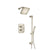 Flusso Serie 240 240.7100 Two Output Shower Set With Shower Head, Hand Held And Slide Bar