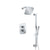 Flusso Serie 240 240.7100 Two Output Shower Set With Shower Head, Hand Held And Slide Bar