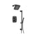 Flusso Serie 240 240.7100 Two Output Shower Set With Shower Head, Hand Held And Slide Bar