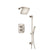 Flusso Serie 240 240.7100 Two Output Shower Set With Shower Head, Hand Held And Slide Bar