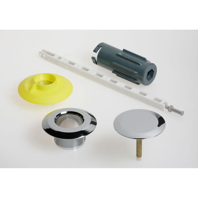 Geberit 241.725.21.1 Ready-To-Fit-Set D52, For Bathtub Drain With Push Actuation Pushcontrol