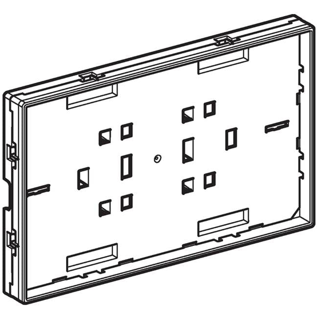 Geberit 243.306.21.1 Support Plate With Sight Frame, For Cover Plate Omega, Surface-Even