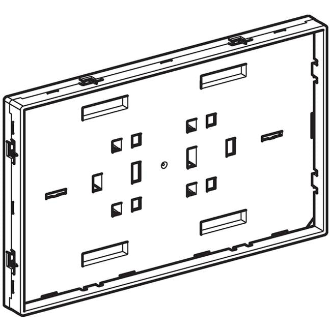 Geberit 243.307.21.1 Support Plate With Sight Frame, For Cover Plate Sigma, Surface-Even