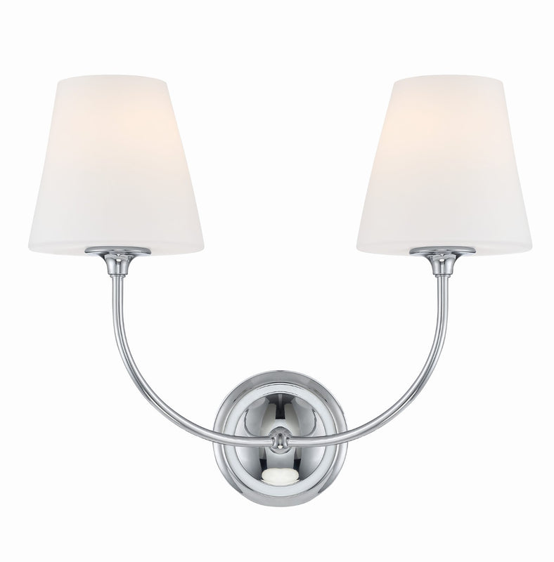 Crystorama 2442-OP Libby Langdon for Crystorama Sylvan 2 Light Bathroom Vanity