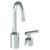 Watermark 25-1.3GX-IN14 Urbane Deck Mounted 2 Hole Extended Lavatory Set With Gooseneck Spout